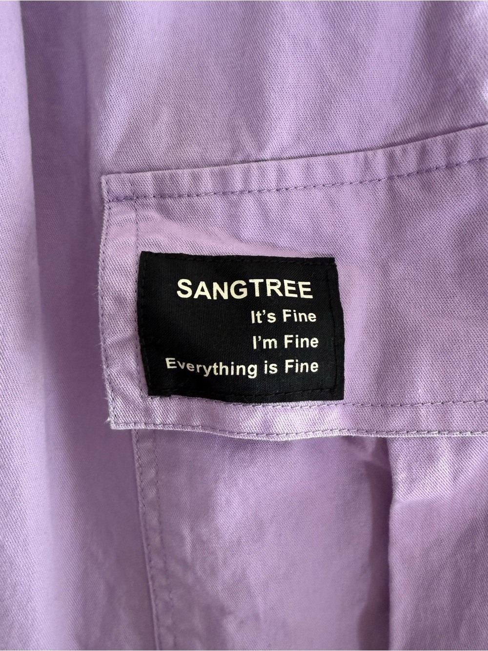 Lavender Cargo Joggers with Drawstring Waist - Picture 2 of 4